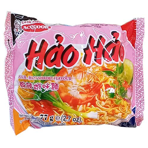 Acecook 好好酸辣虾味面 77g