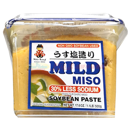 Mike Brand 少盐味噌 黄豆酱 MISO 500g