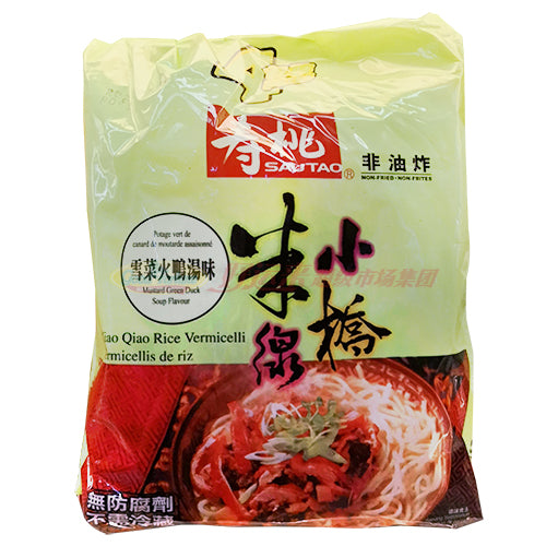 寿桃牌非油炸雪菜火鸭汤味小桥米线(冷冻4包装)
