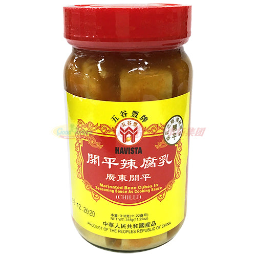 五谷丰开平腐乳系列 - 辣腐乳 11.22 OZ