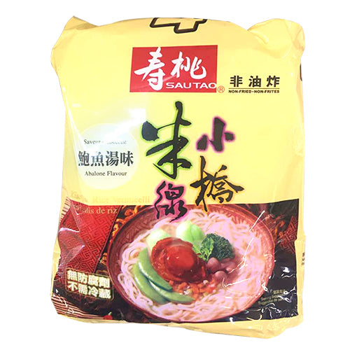 寿桃牌非油炸鲍鱼汤味小桥米线(冷冻4包装)