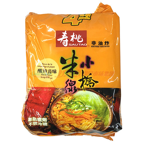 寿桃牌非油炸酸辣汤味小桥米线(冷冻4包装) 860g